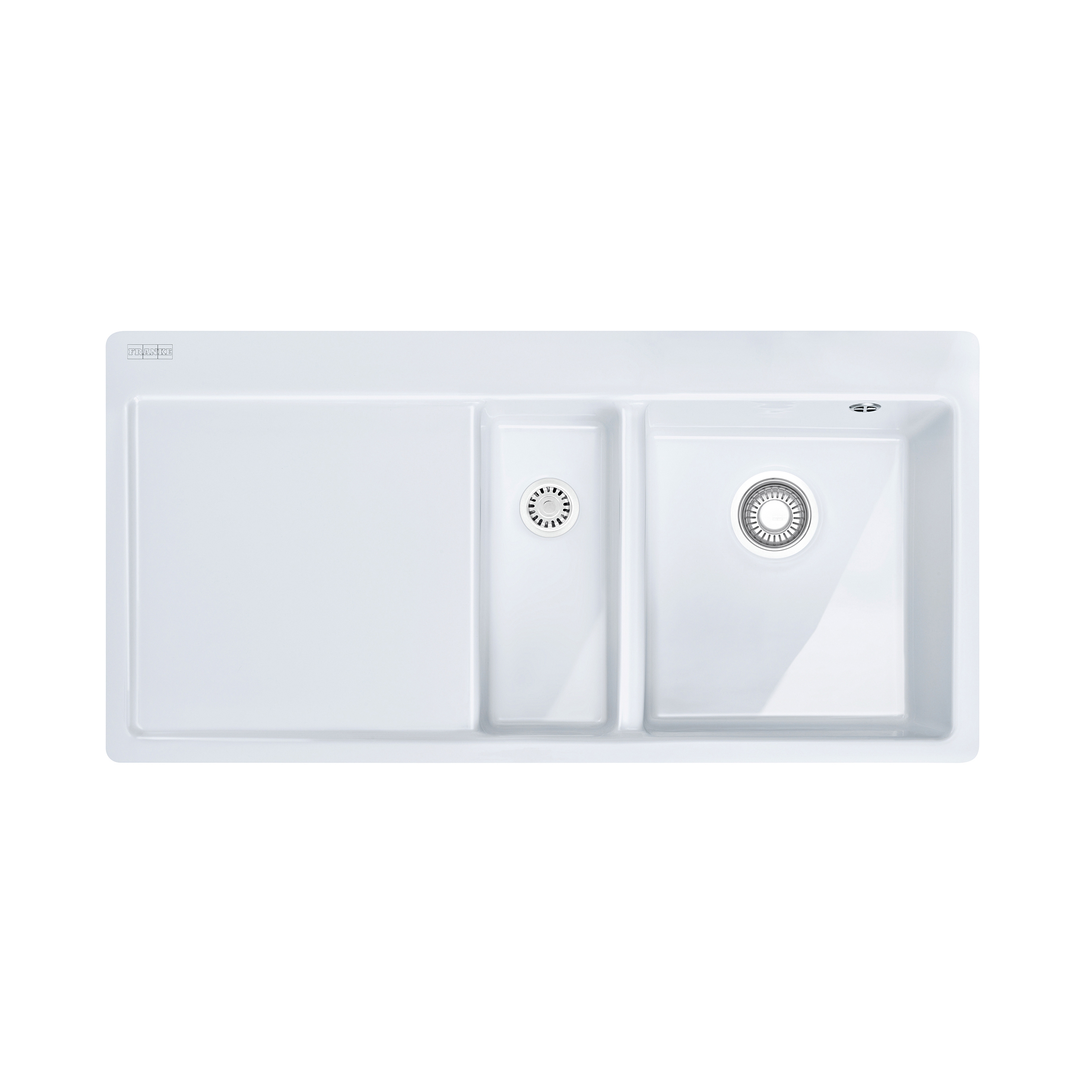 Display product Mythos Sink MTK 251-100 Ceramic Glacier from manufacturer Franke Home Solutions