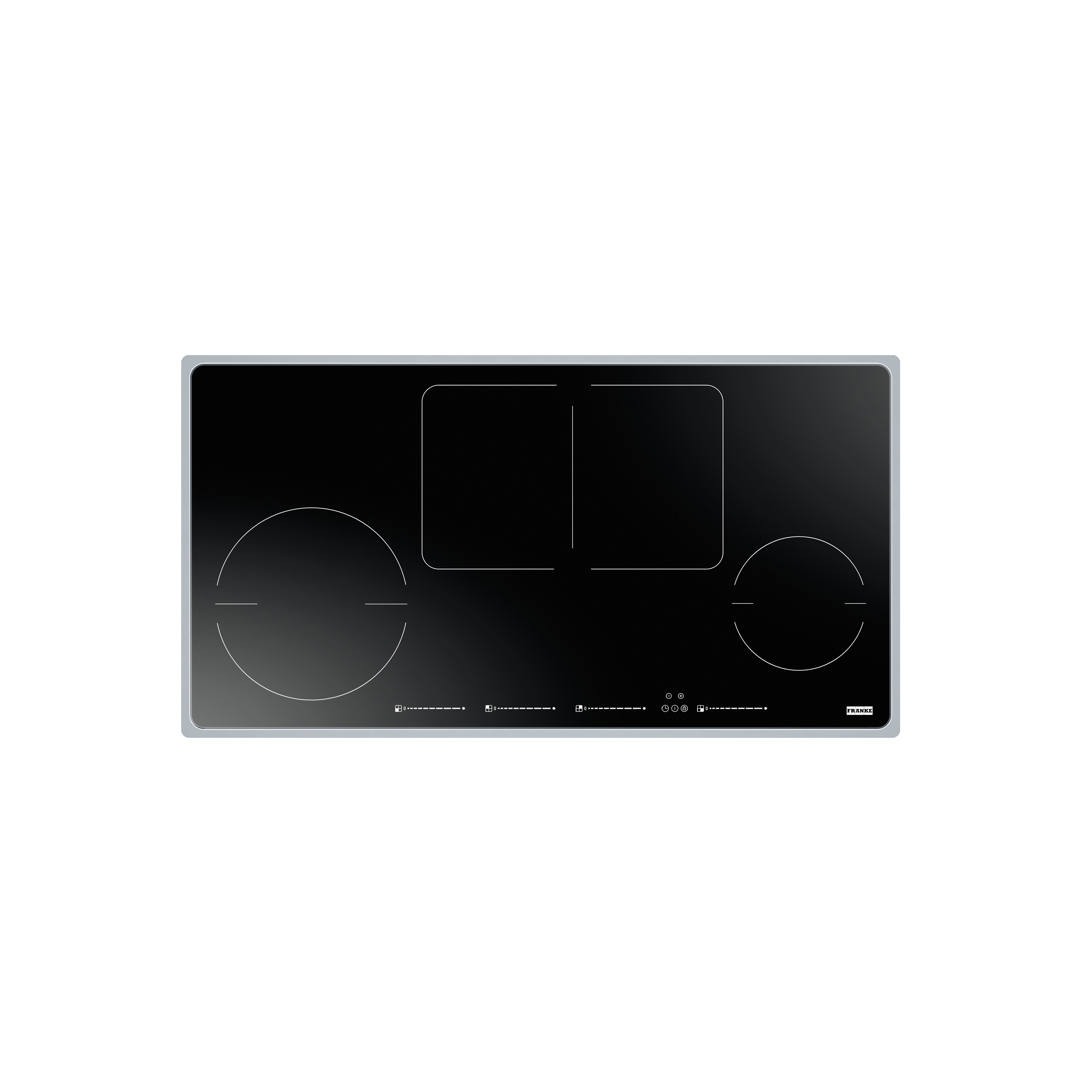 Display product Frames by Franke Hob Induction 1-Flex Stainless Steel Glass Black from manufacturer Franke Home Solutions