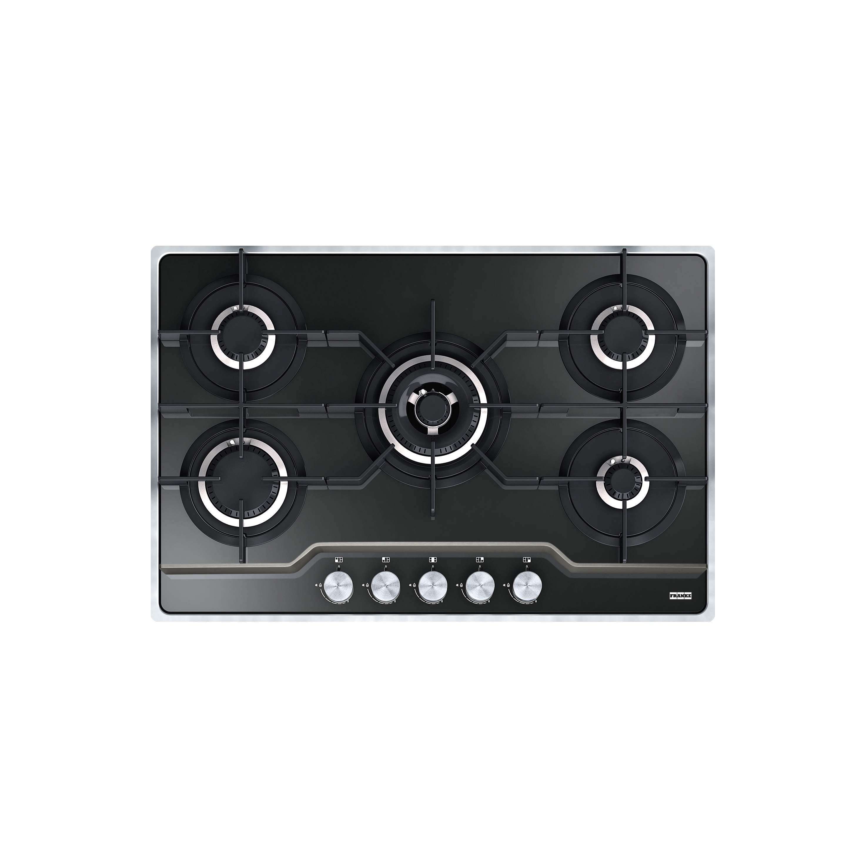 Display product Frames by Franke Hob FHFS 785 4G TC BK C Stainless Steel Glass Black from manufacturer Franke Home Solutions