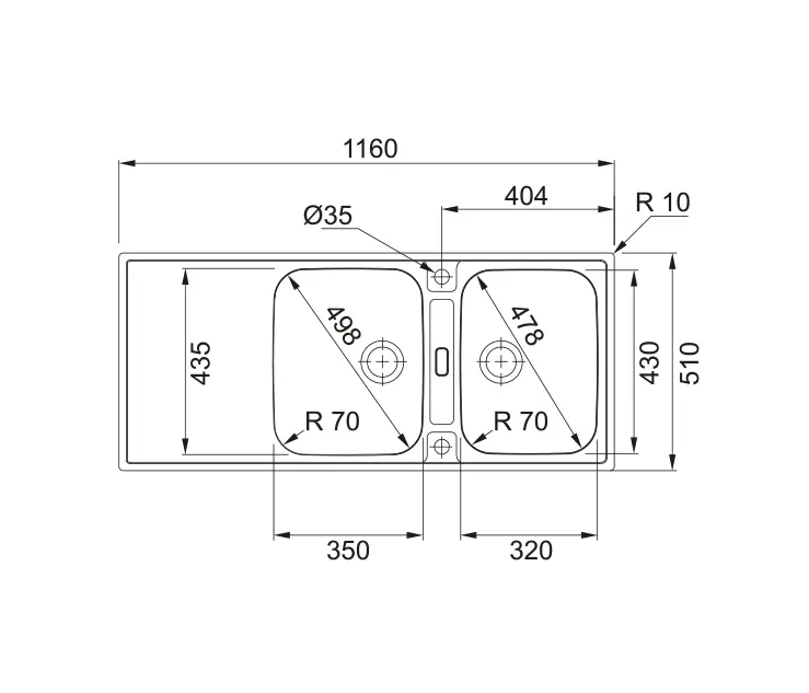 Franke Home Solutions - Maris Sink MRT 221 Microdekor