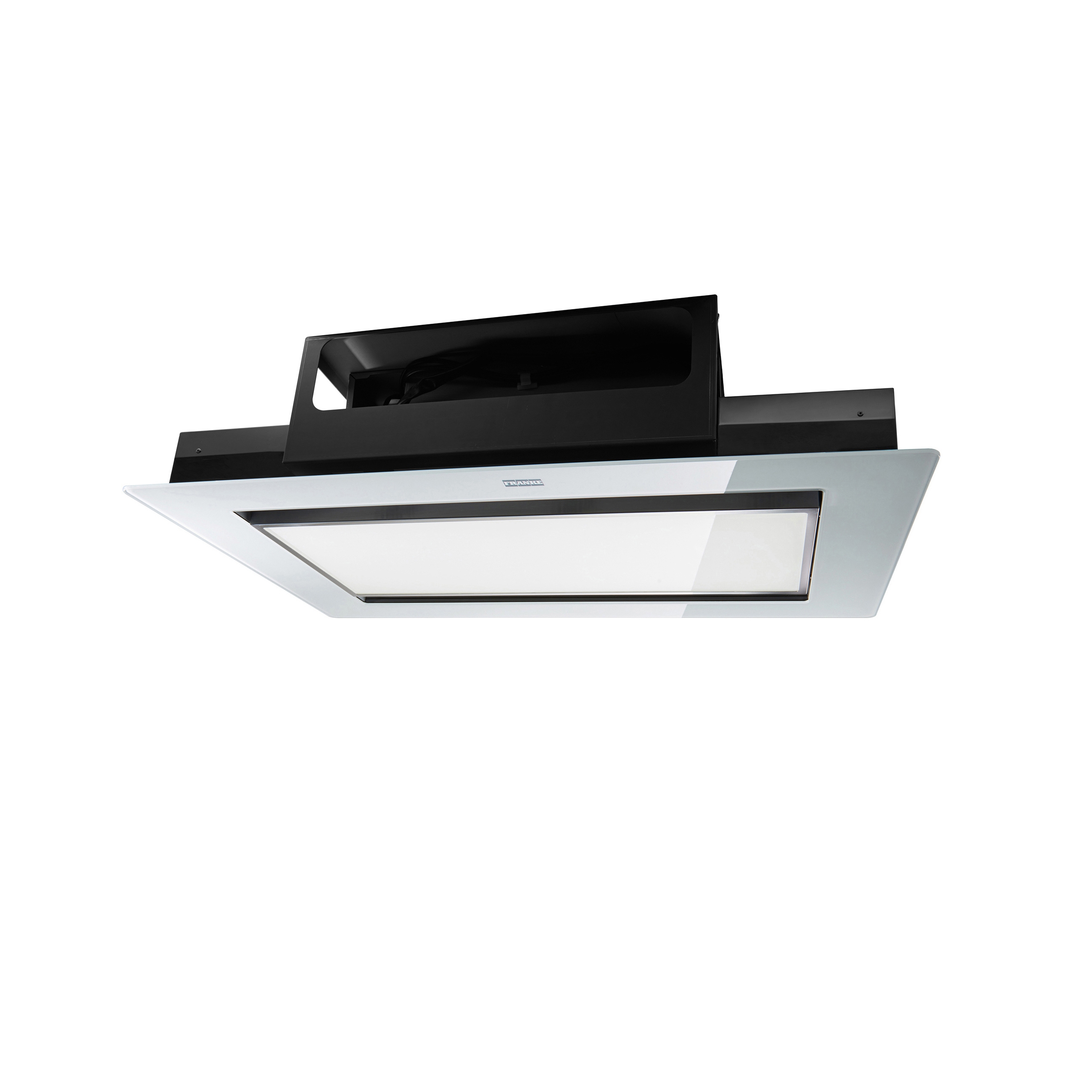 Display product Mythos Ceiling Cabinet Hood FMYCF 906 Glass White from manufacturer Franke Home Solutions