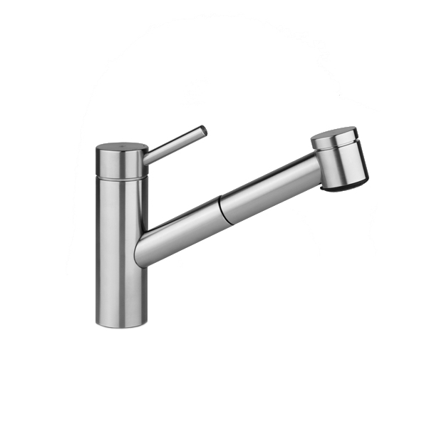 Display product KWC INOX Lever mixer | Pull-out spray with KWC JETCLEAN from manufacturer KWC Home