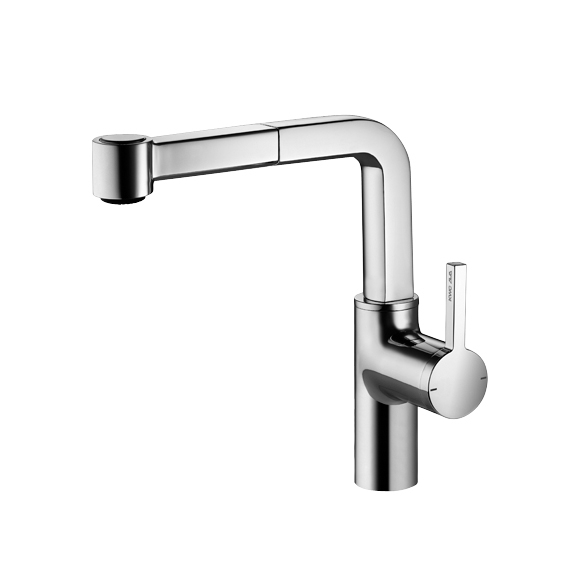 Mostra il prodotto KWC AVA Miscelatore a leva|Doccia estraibile con KWC JETCLEAN del produttore KWC Home