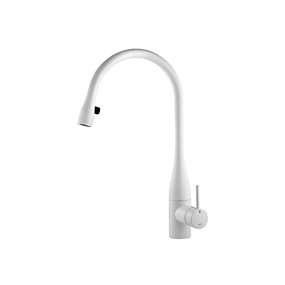 Mostra il prodotto KWC EVE Lever mixer | Pull-out aerator covered del produttore KWC Home