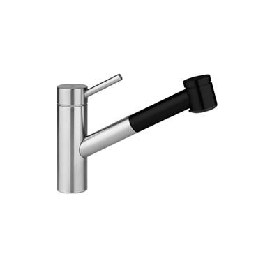 KWC INOX Lever mixer | Pull-out spray with KWC JETCLEAN