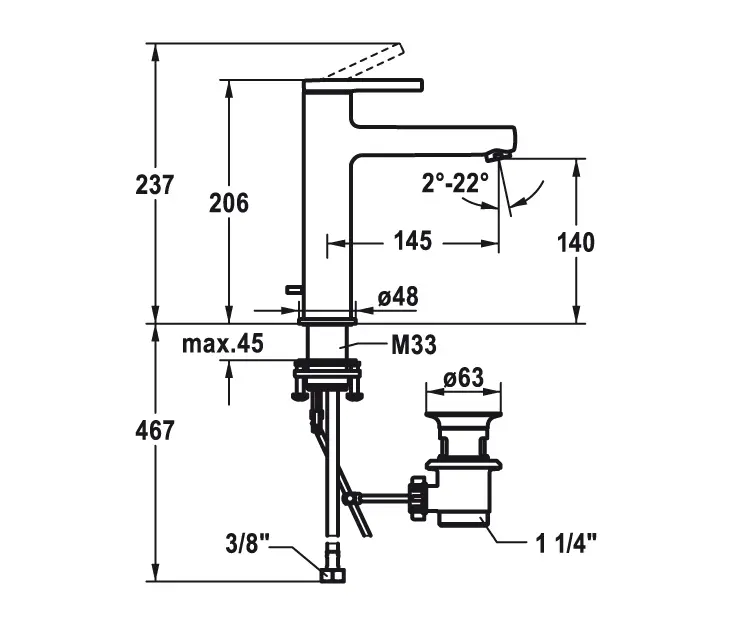KWC Home - KWC AVA 2.0 Lever mixer CoolFix with pop-up valve