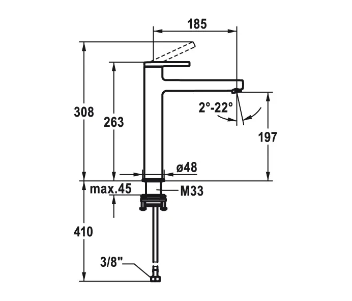 KWC Home - KWC AVA 2.0 Lever mixer without pop-up valve