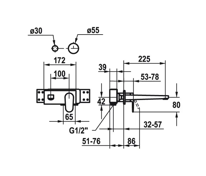 KWC Home - KWC ELLA Trim Kit Lever mixer