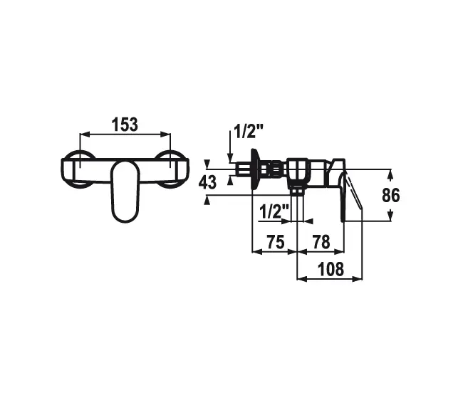 KWC Home - KWC ELLA Lever mixer shower
