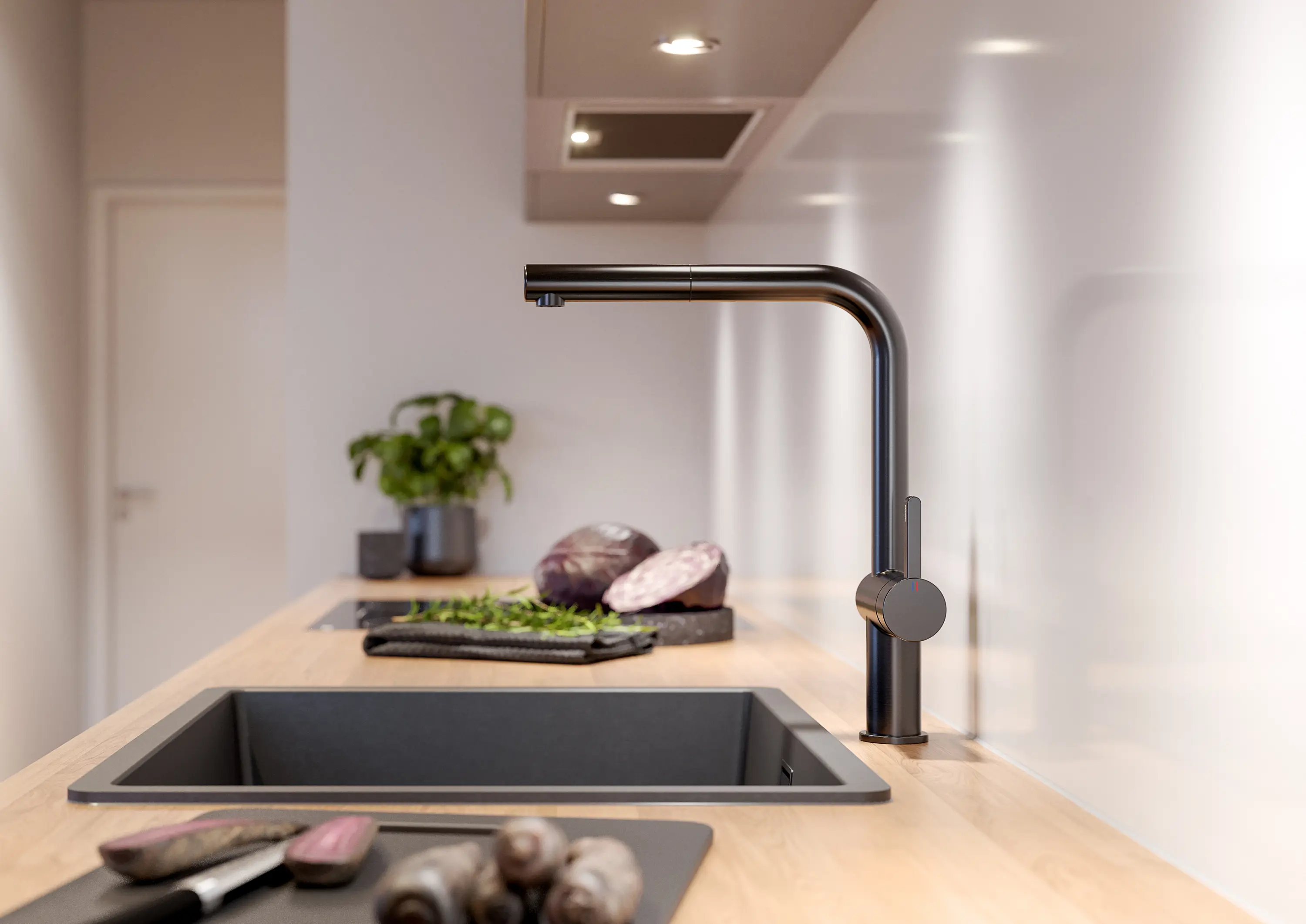 KWC Home - KWC BEVO E Lever mixer kitchen A225