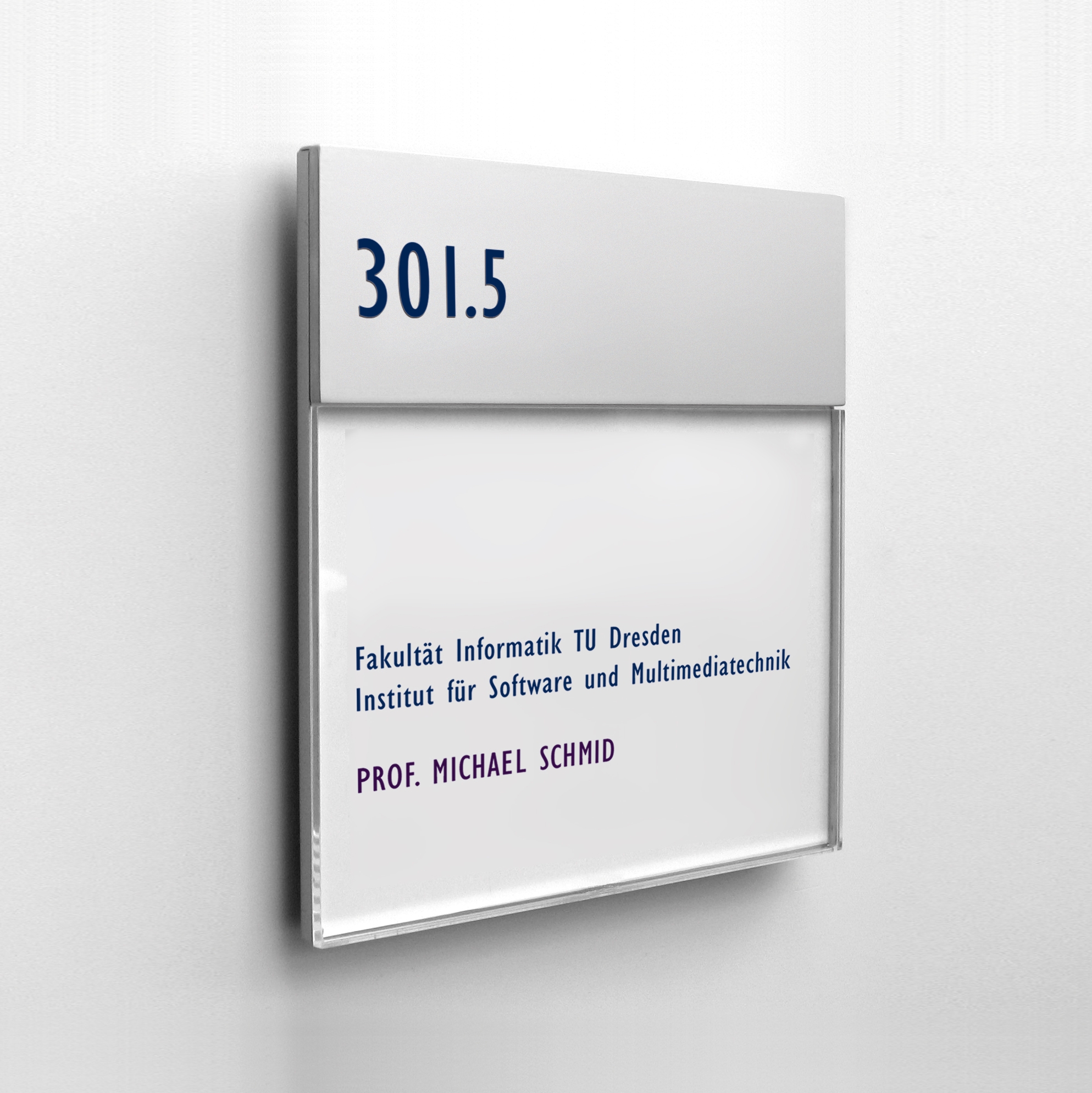 Mostra il prodotto Doorplate with head panel QTEAK del produttore Meng Informationstechnik