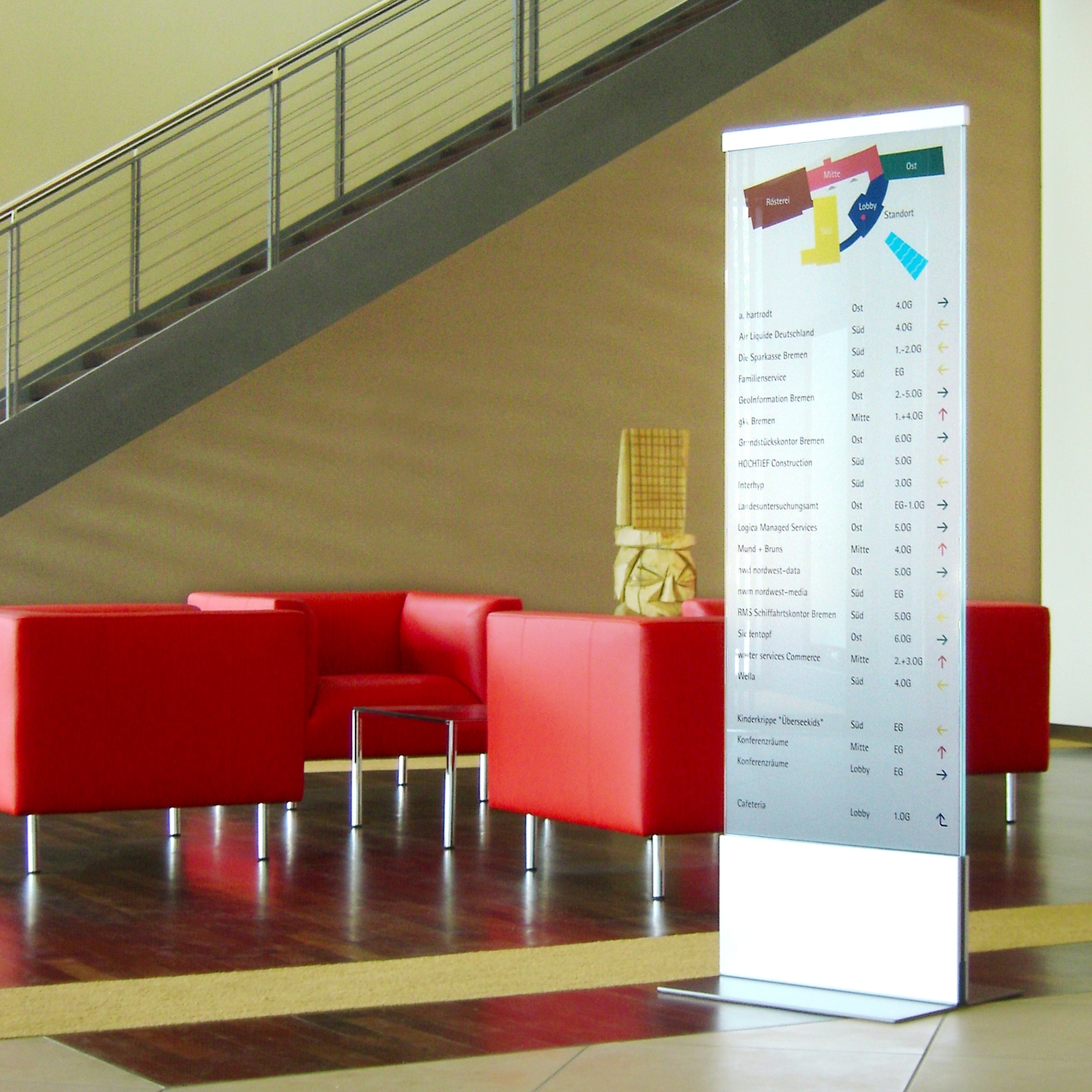 Vertoon produk Poster stand glass TMV van vervaardiger Meng Informationstechnik