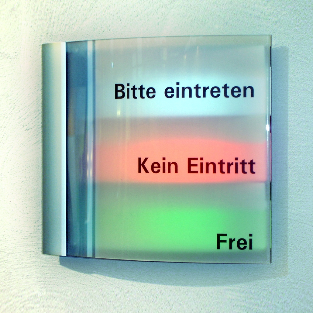 Display product Doorplate with LED change indicator STFB from manufacturer Meng Informationstechnik