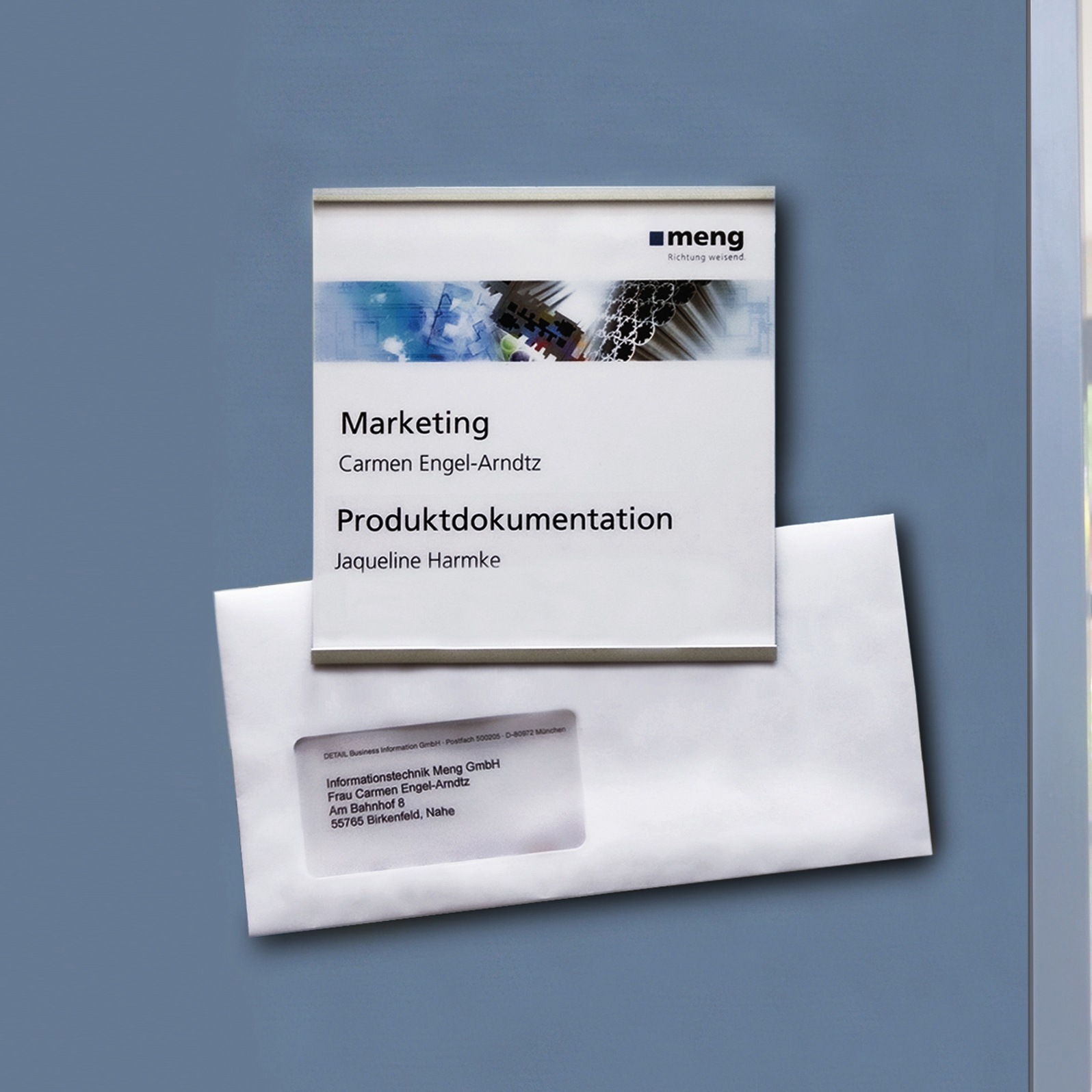 Mostra il prodotto Doorplate with clamp function CTAKN del produttore Meng Informationstechnik