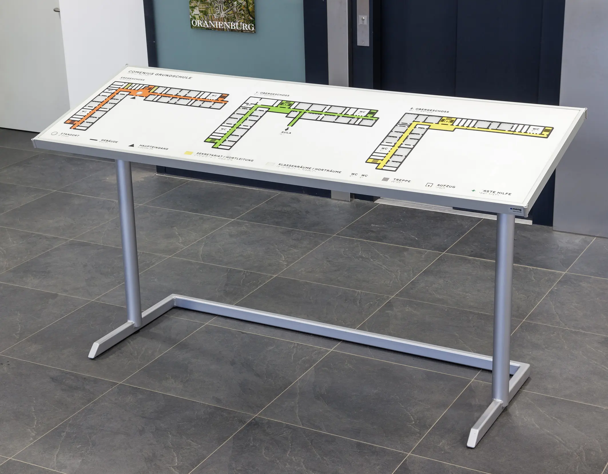 Meng Informationstechnik - Pultschild QAPT taktil