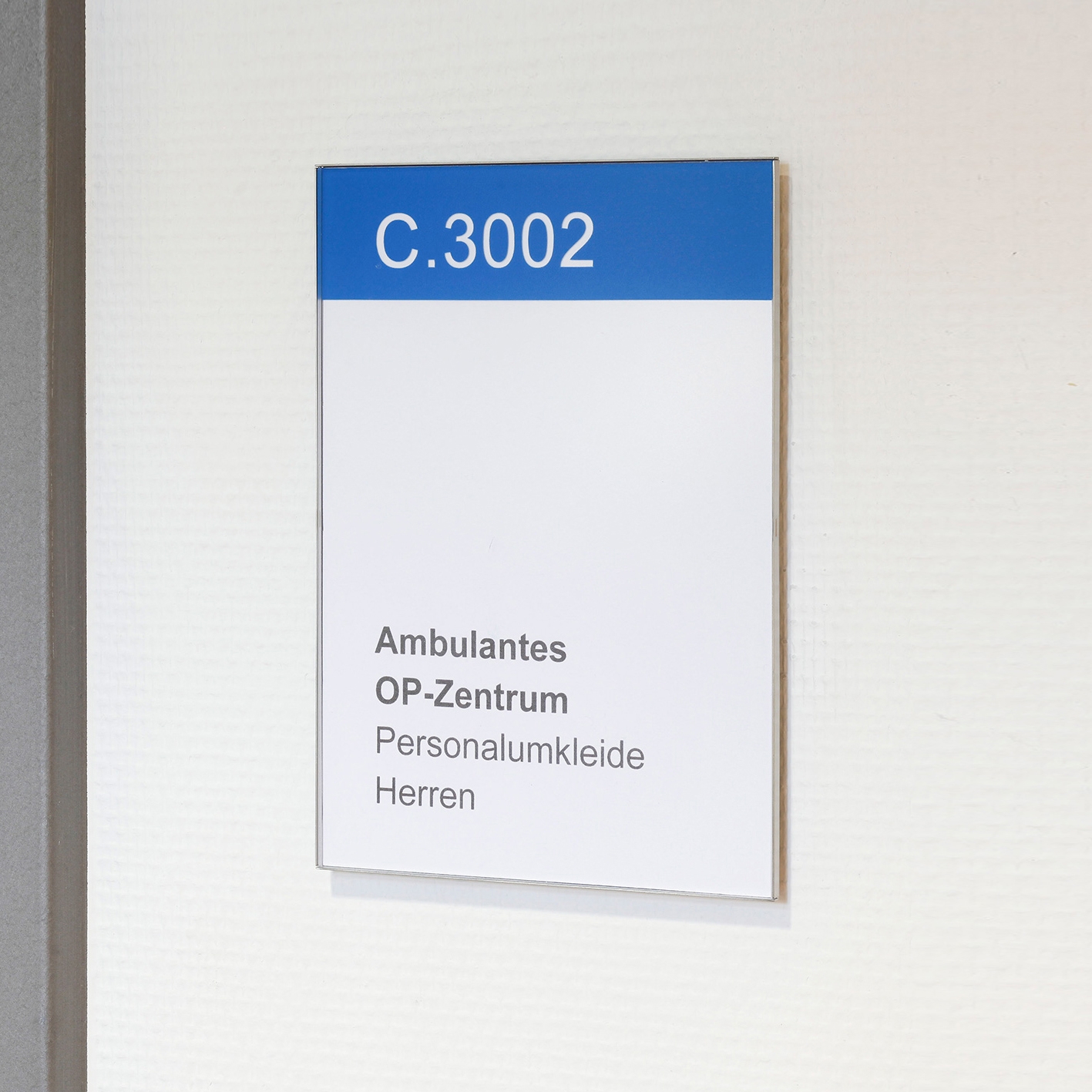 Display product Doorplate stainless steel QTE from manufacturer Meng Informationstechnik