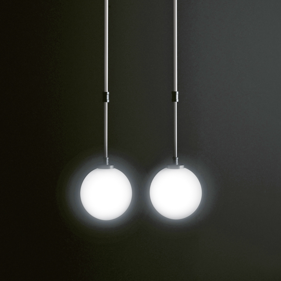 Display product Boccia lamps suspended from manufacturer Boffi