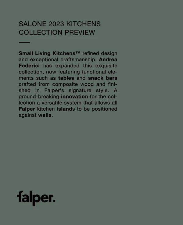 Vorschaubild für die Datei SALONE 2023 KITCHENS COLLECTION PREVIEW