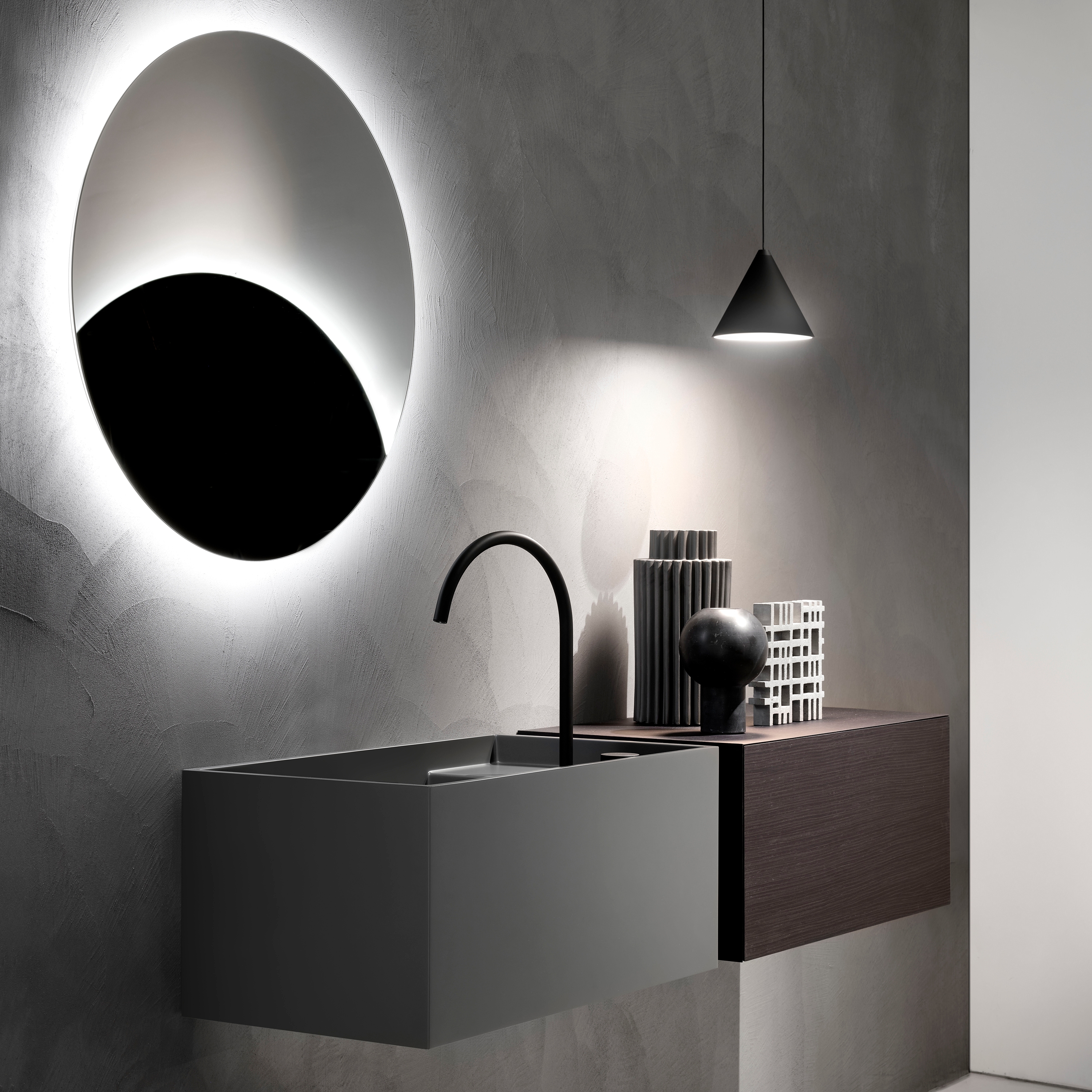 Display product Minimum Cristalplant Basin from manufacturer Falper