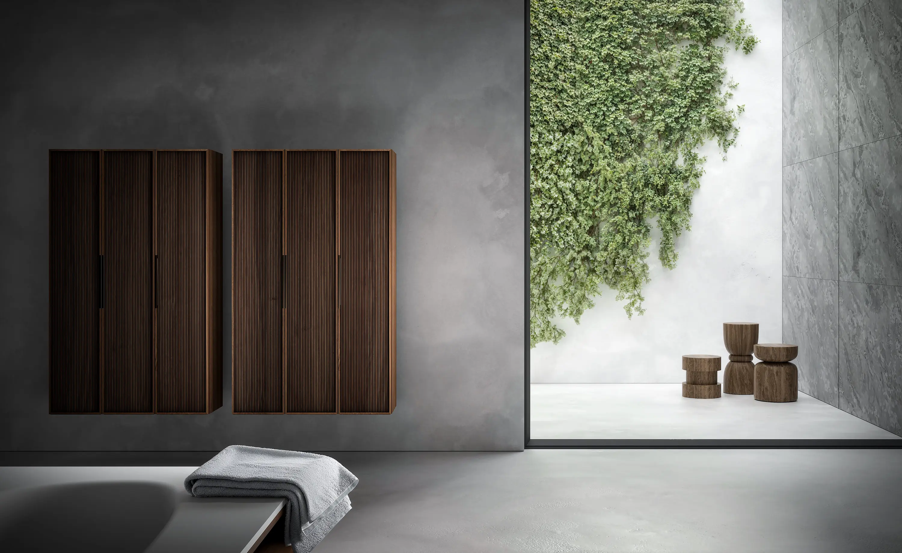 Falper - ViaVeneto Frame | Standschrank mit Drehtüren, Länge 30 cm