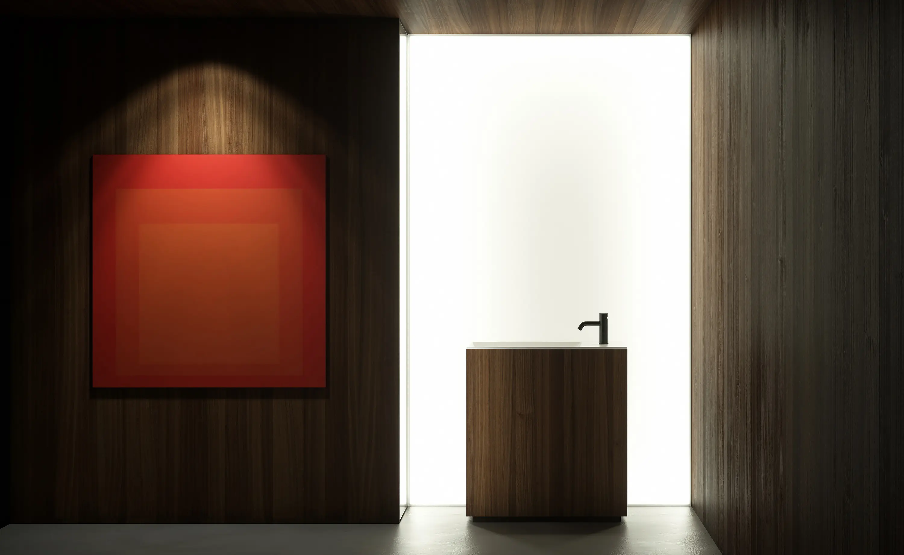 Falper - Ma Elements | Mueble de Lavabo Independiente con Compartimentos Abiertos Laterales, Longitud 80 cm