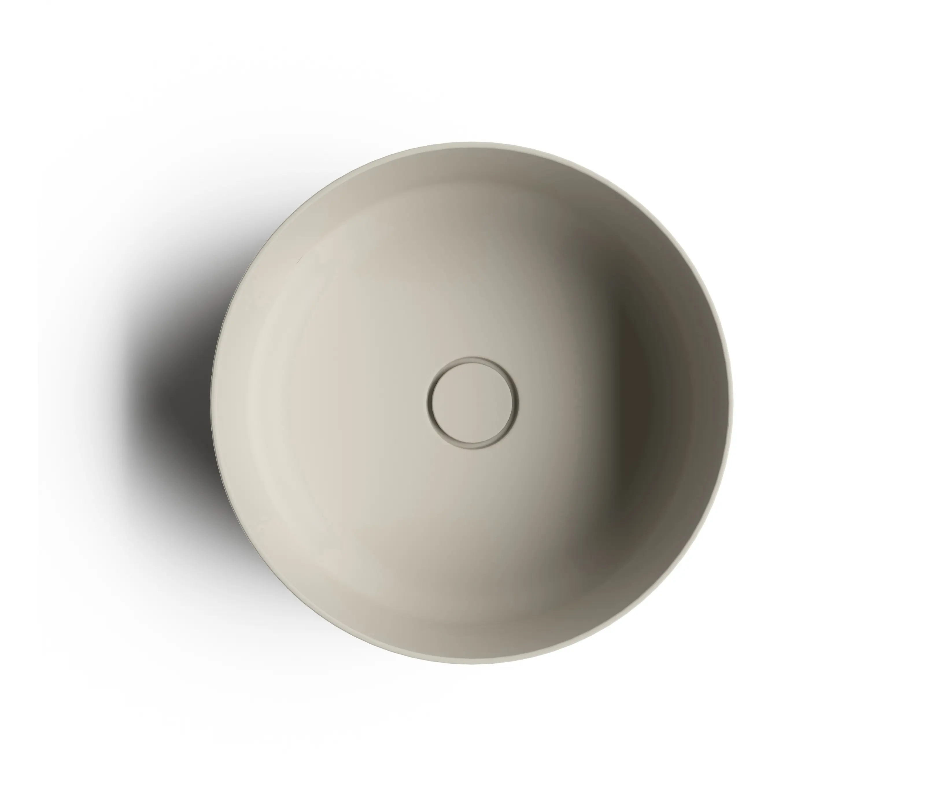 Falper - Lavabi Appoggio | Lavabo GLACETTE de Cristalplant, diámetro 43cm