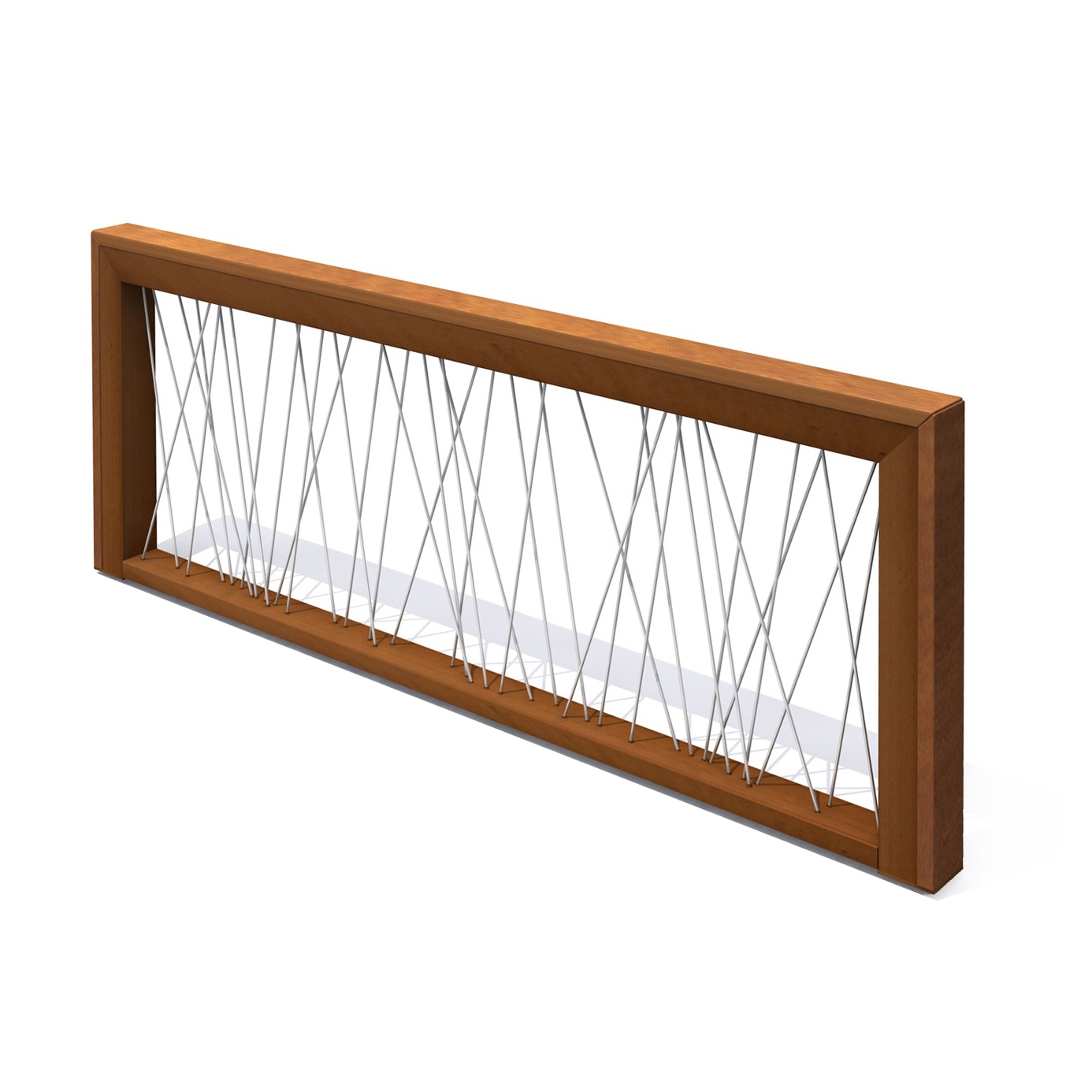 Display product CorTen Cross Fence from manufacturer Streetlife