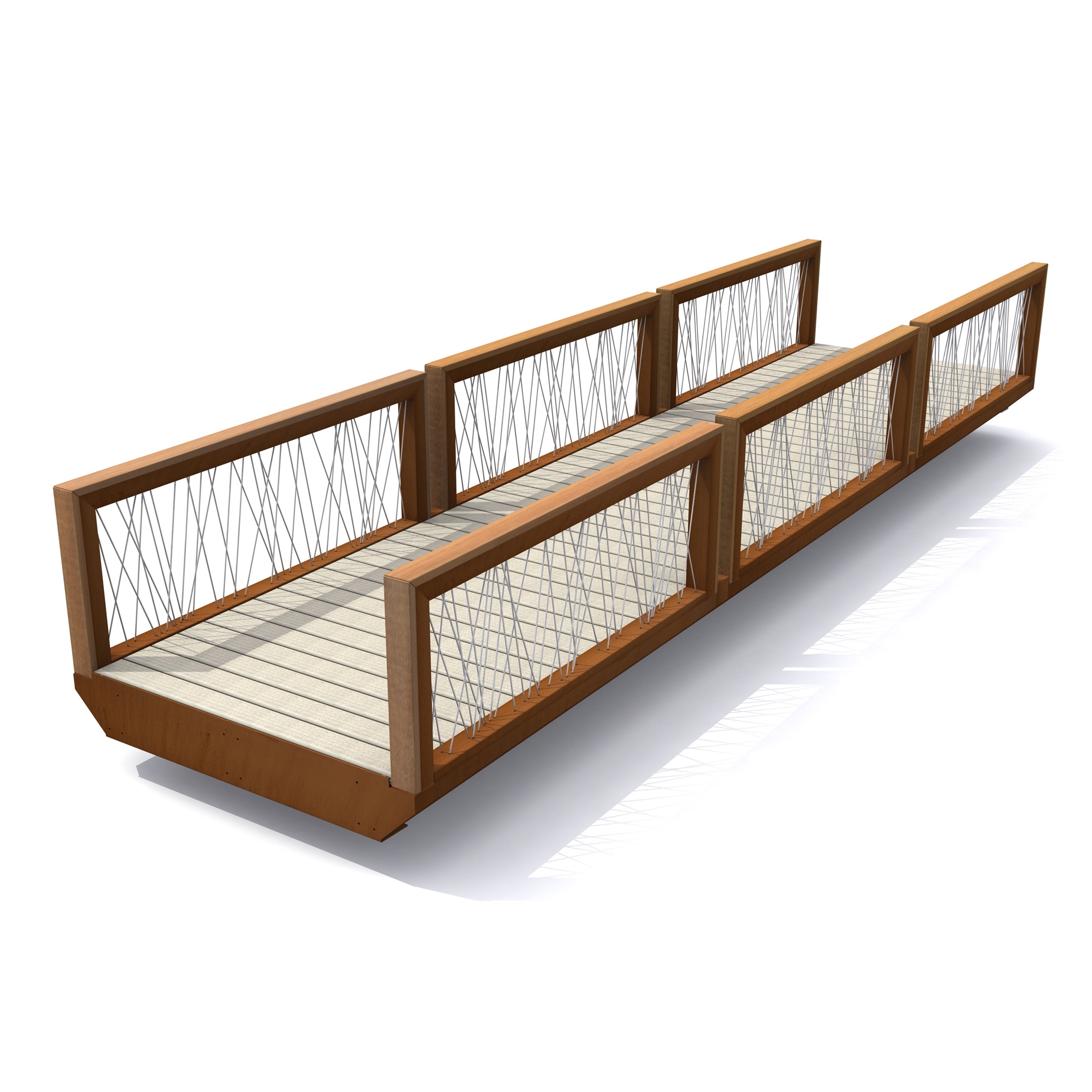 Display product CorTen Crossline bridge from manufacturer Streetlife