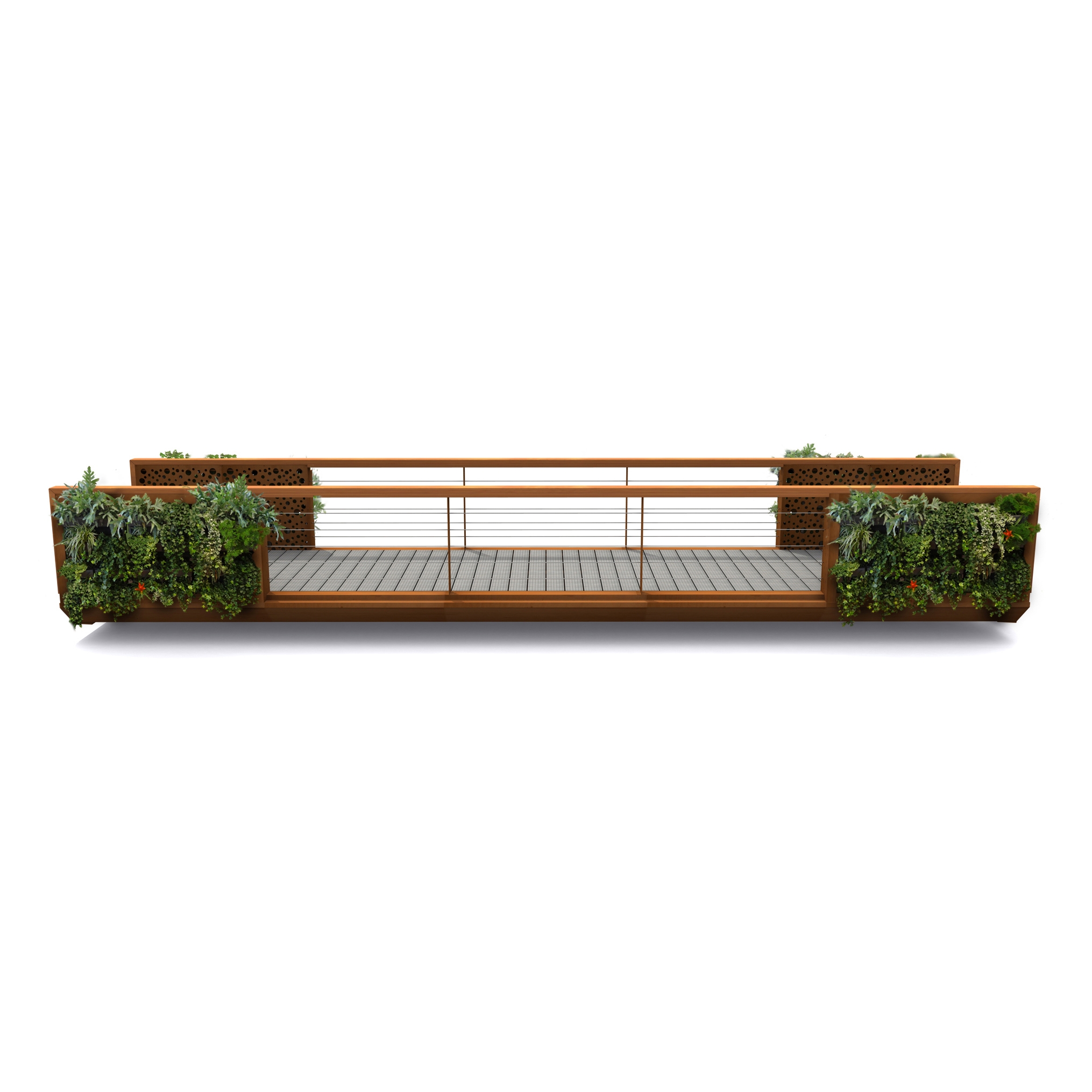 Display product CorTen Urban Green Bridge from manufacturer Streetlife