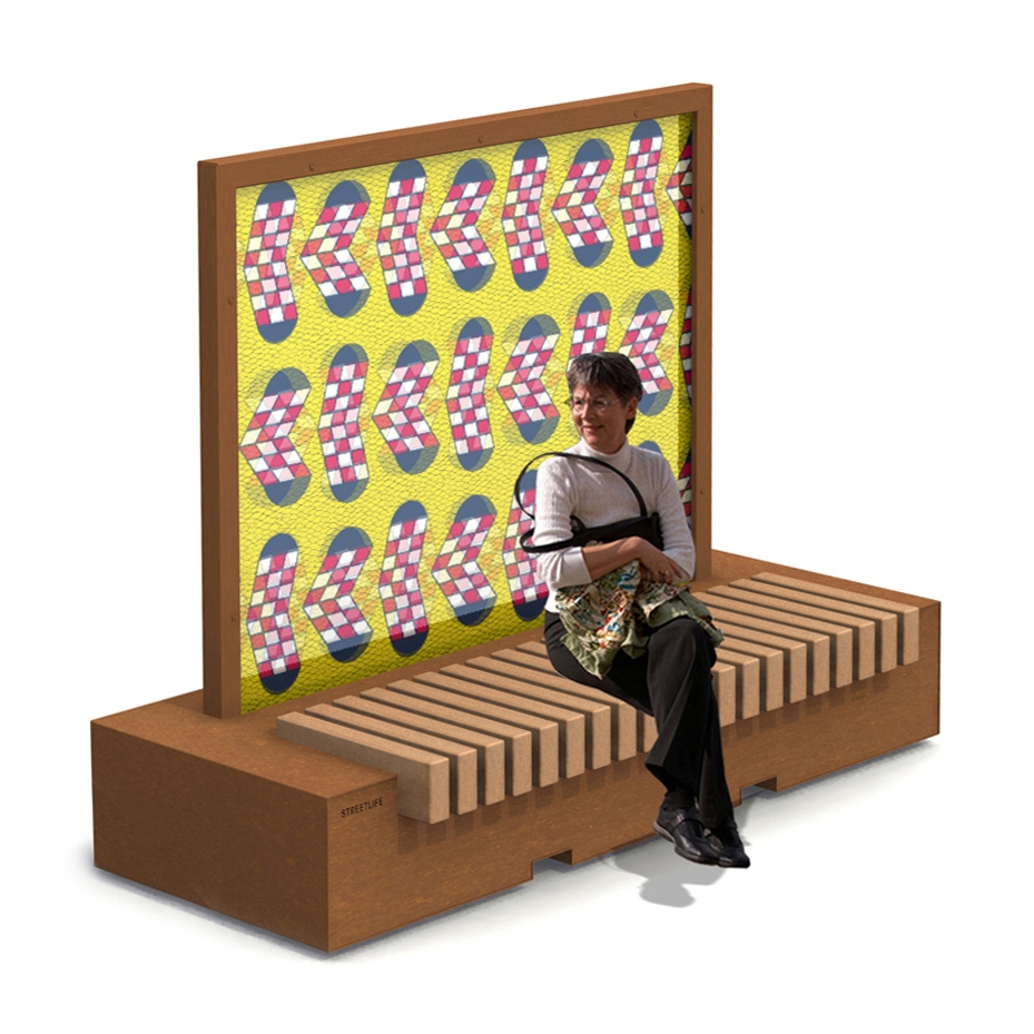 Display product Rough & Ready Big Art Benches from manufacturer Streetlife