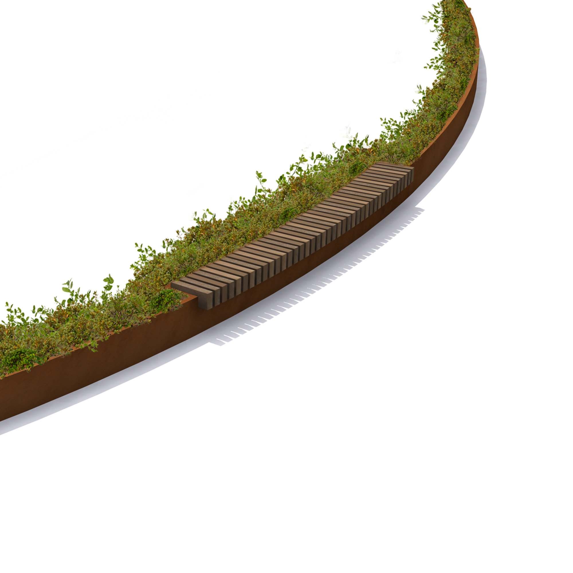 Display product Rough & Ready Raised Border Seat from manufacturer Streetlife