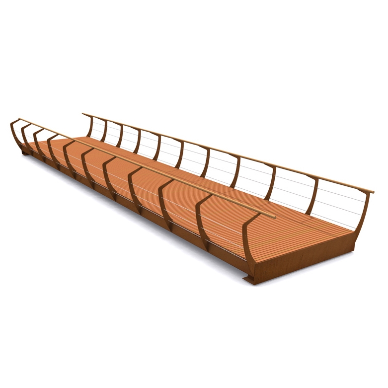 Display product Shortline Single CorTen Bridges from manufacturer Streetlife