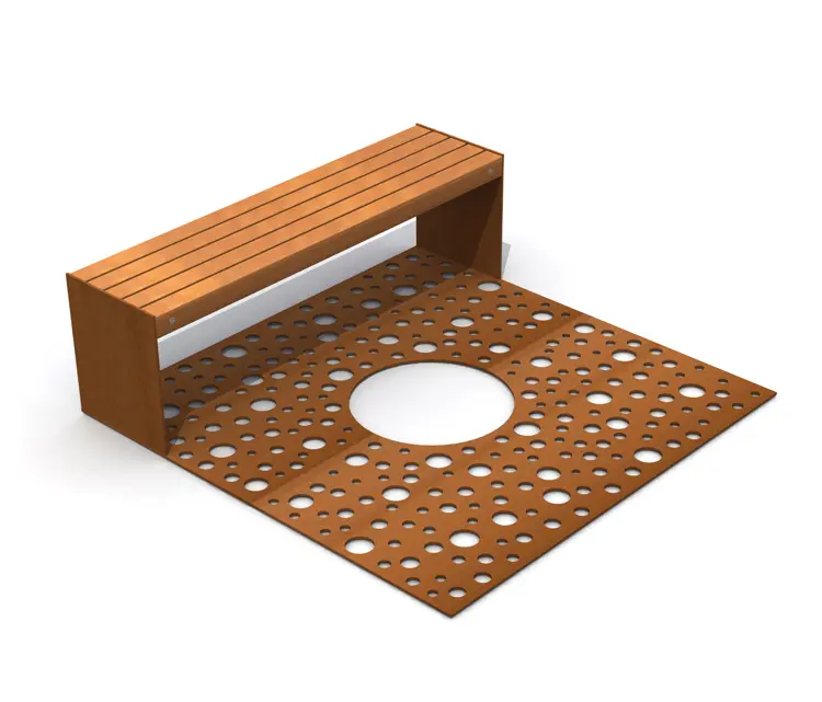 Streetlife - Solid Grill Bench