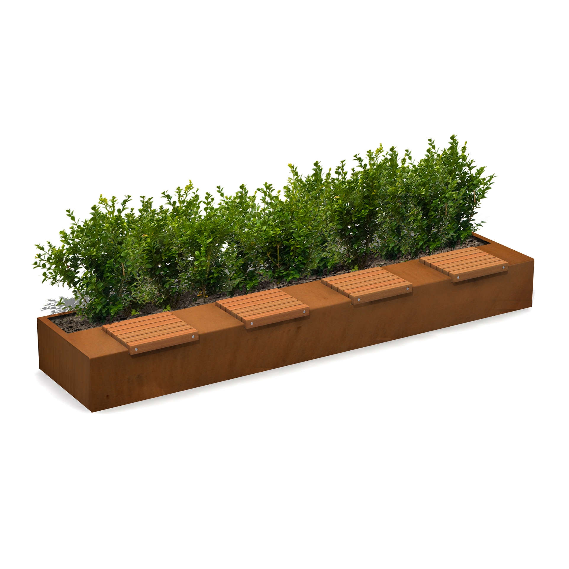 Produkt Solid Long Green Benches des Herstellers Streetlife anzeigen