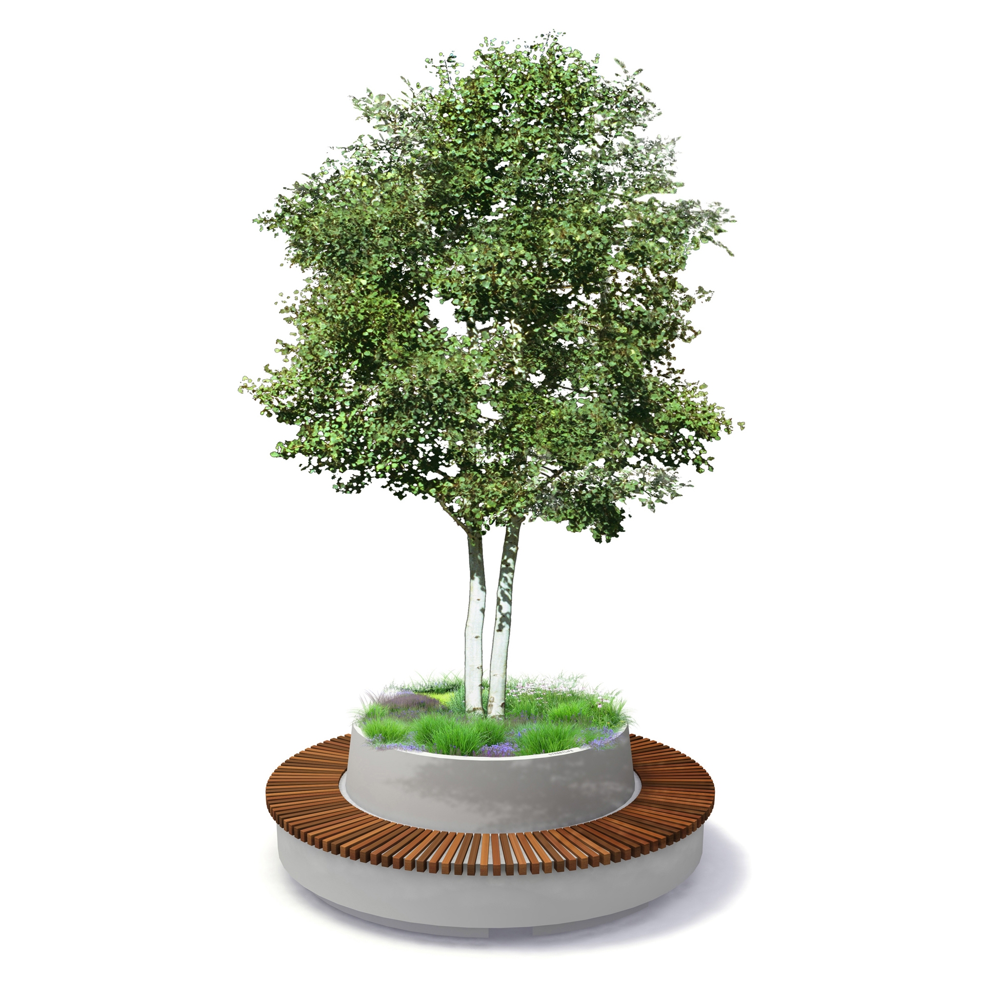 Produkt Tree Products Begrünte Kreisbänke des Herstellers Streetlife anzeigen