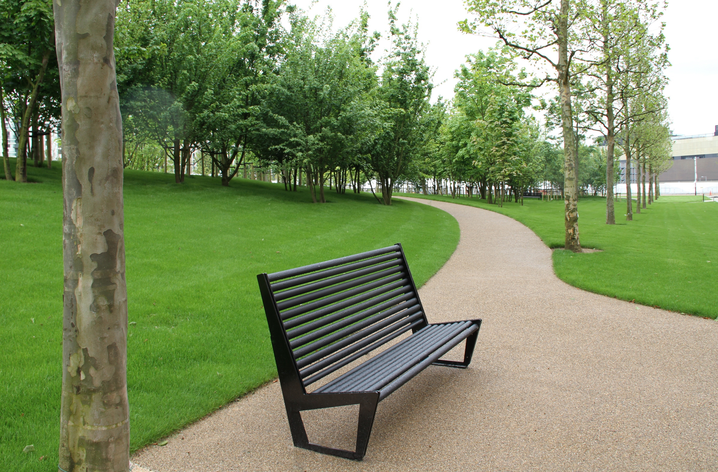 Display product BURRI 02 Bench with high backrest from manufacturer BURRI