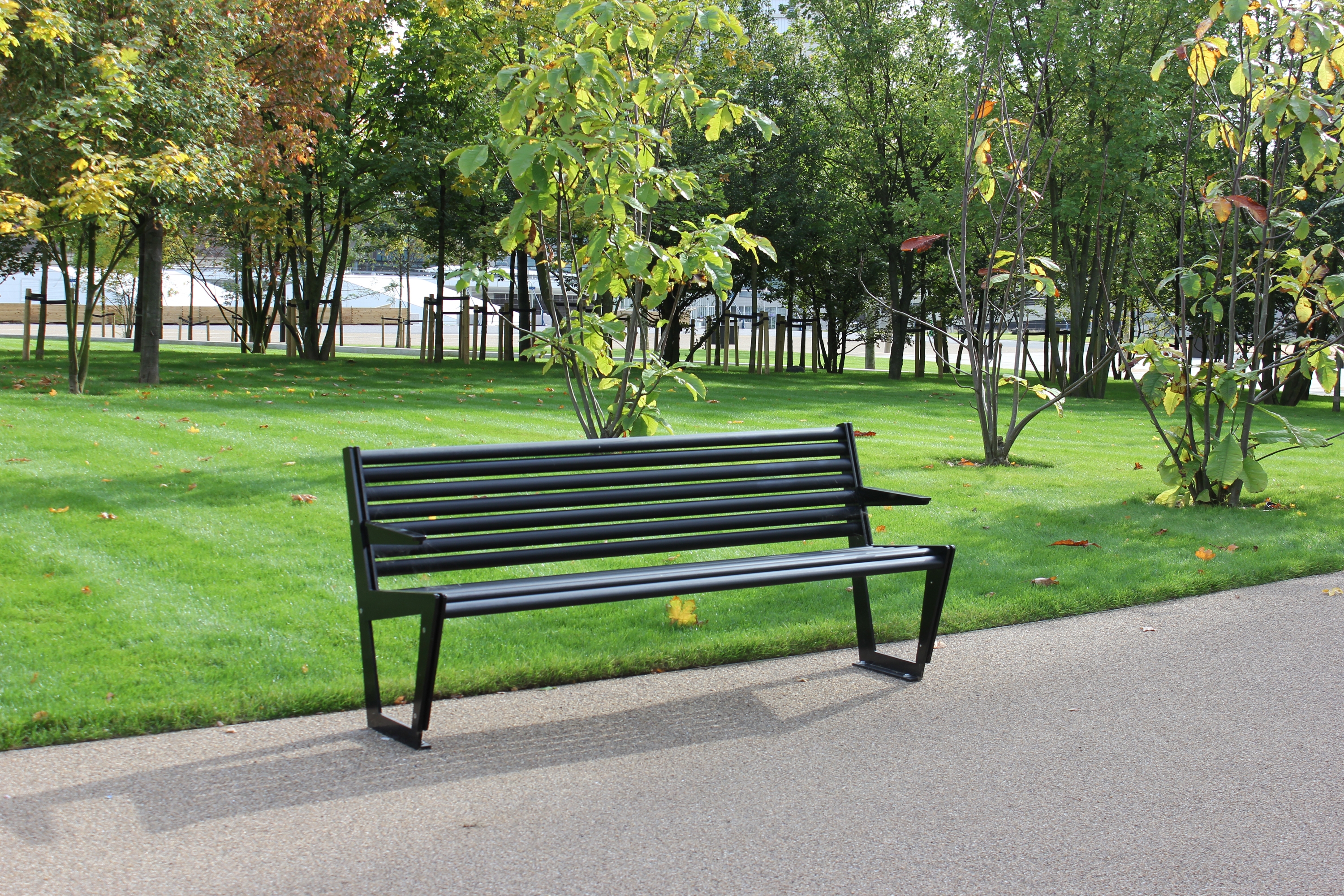 Display product BURRI 02 Bench with backrest from manufacturer BURRI