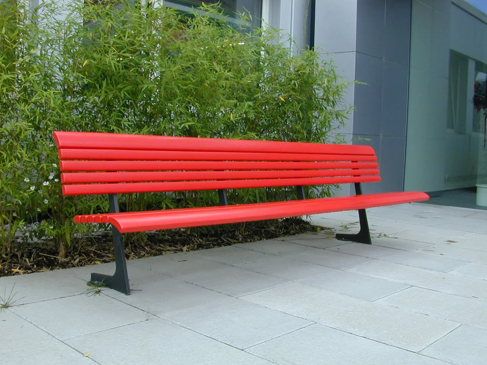 BURRI - Campo Bench with backrest