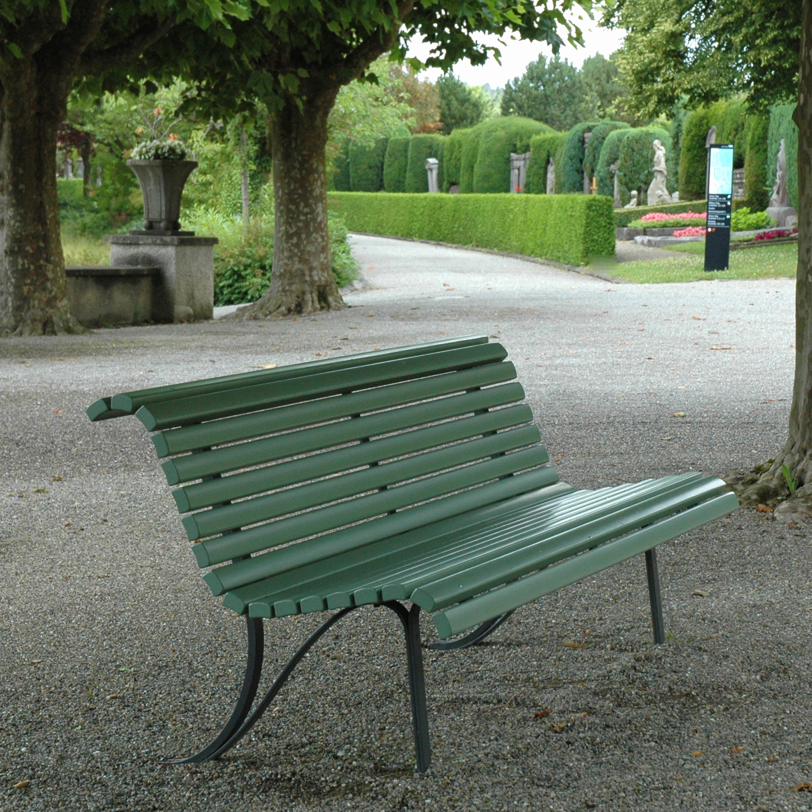 Display product Klosterhof with backrest from manufacturer BURRI