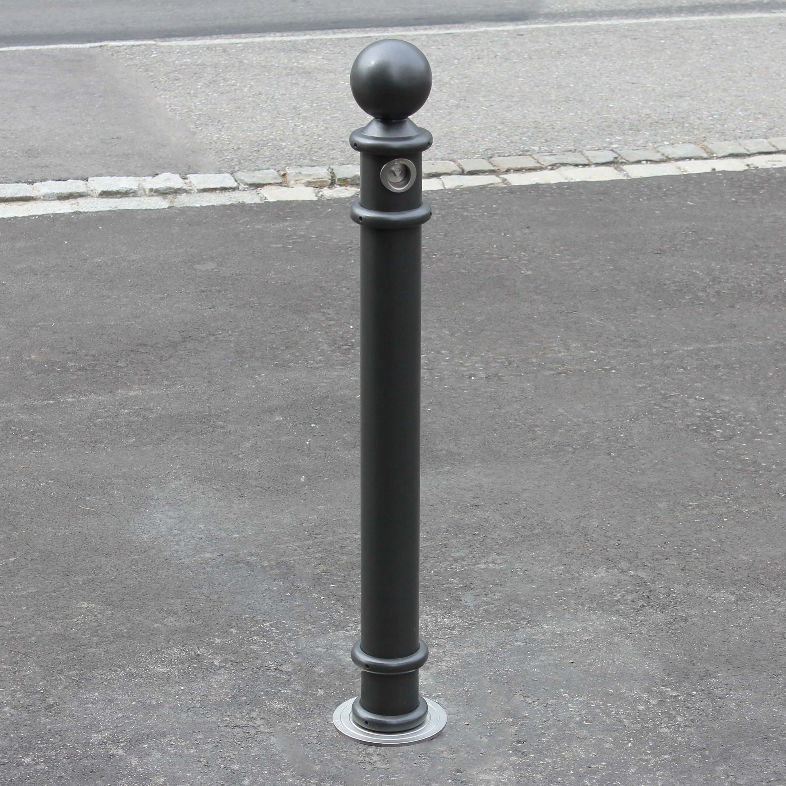 Display product Public Bollard removable barrier post - Aarau from manufacturer BURRI
