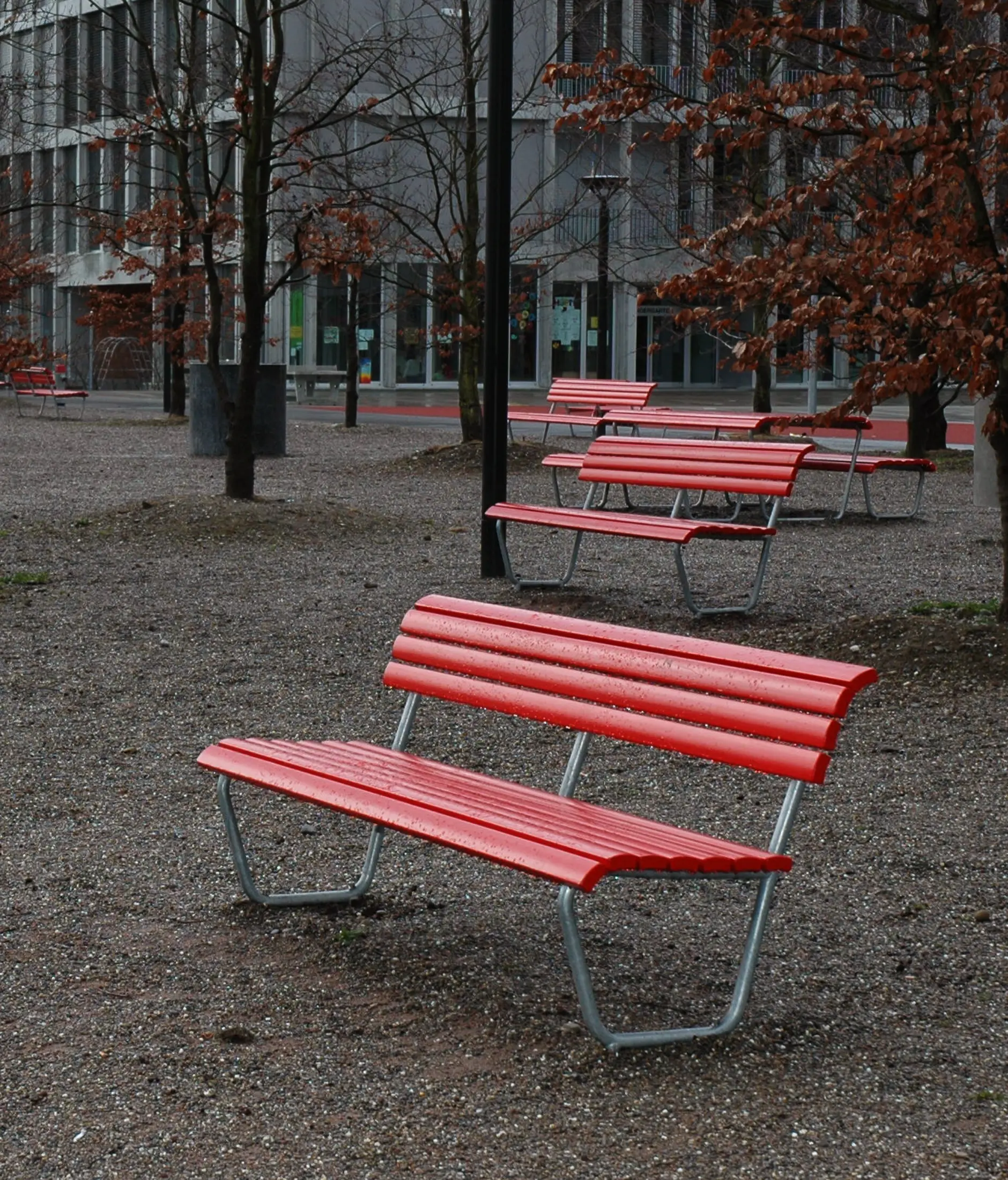 BURRI - Landi Bench with backrest
