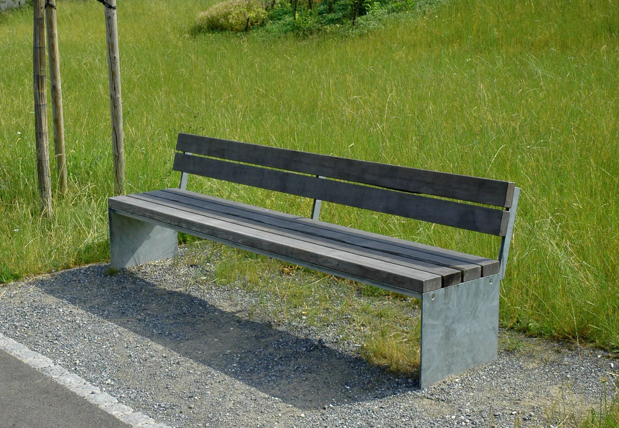 BURRI - Picknick bench with backrest