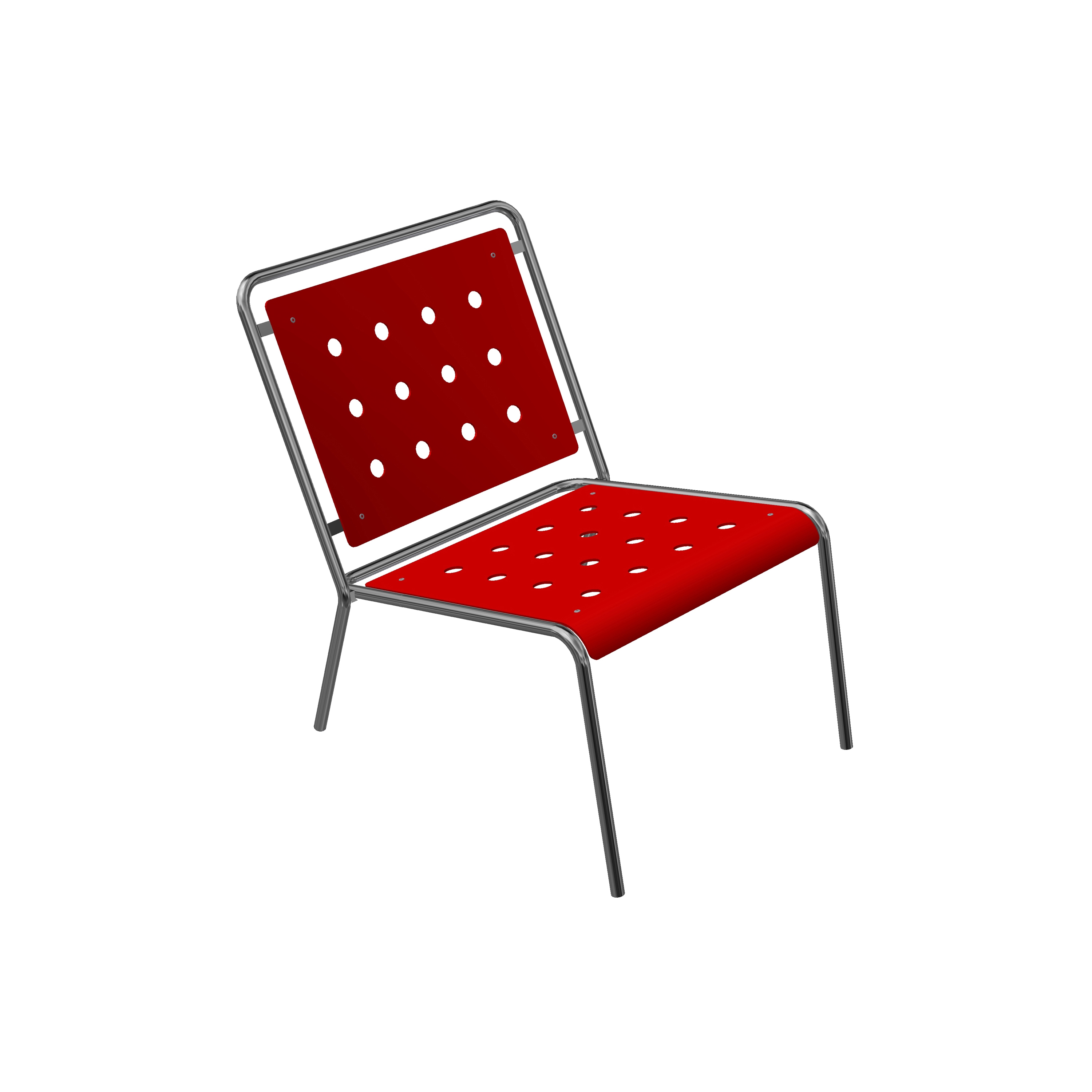 Mostra il prodotto Stella Lounge Chair with four-leg base del produttore BURRI