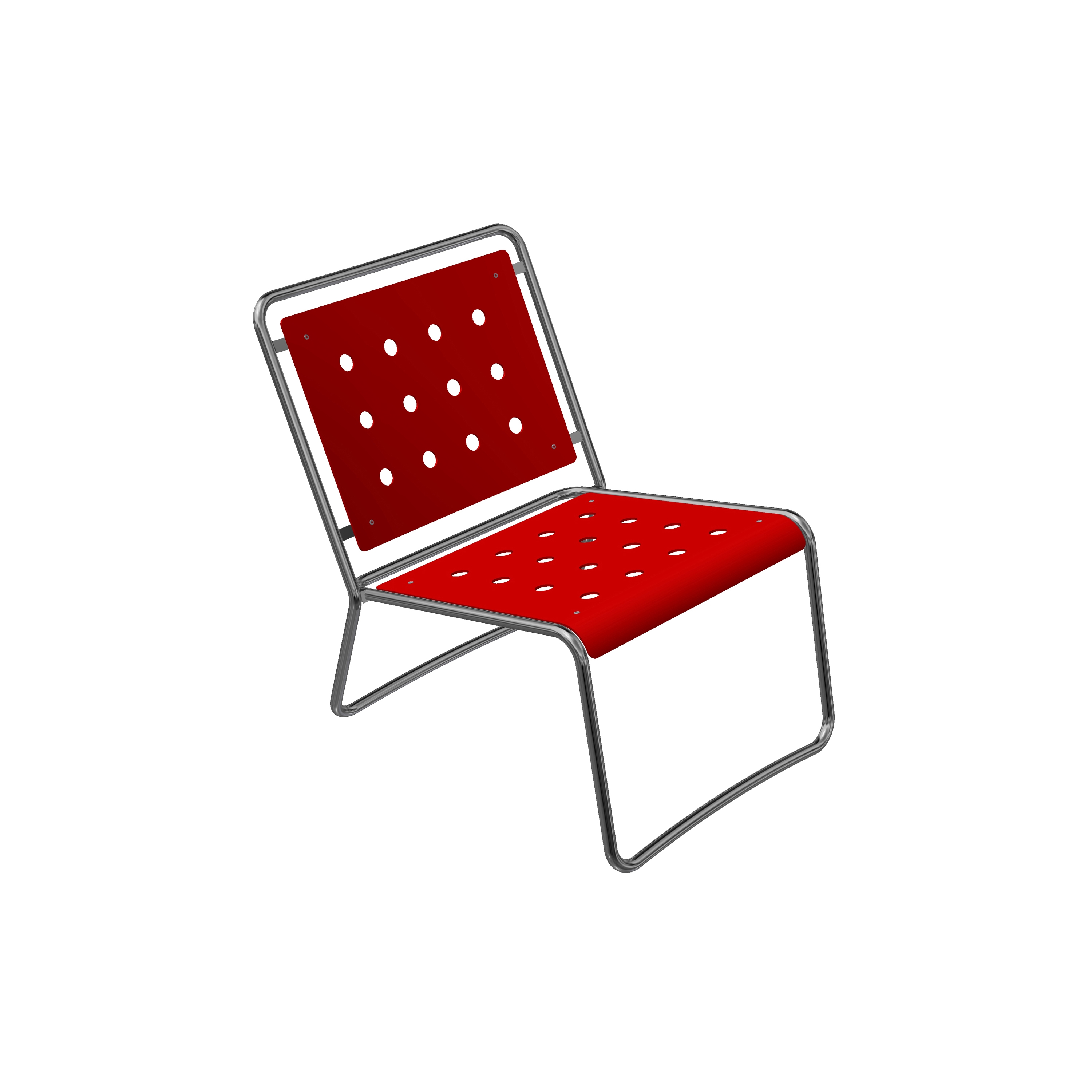 Display product Stella Lounge Chair with sled base from manufacturer BURRI