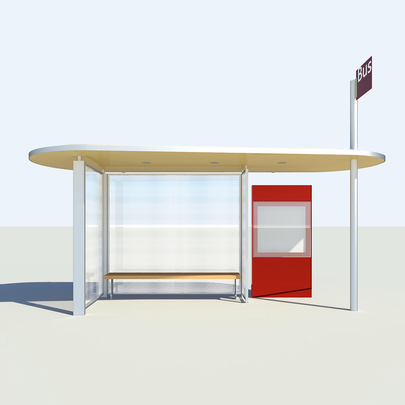 Design-Wartehalle HSI TWO
