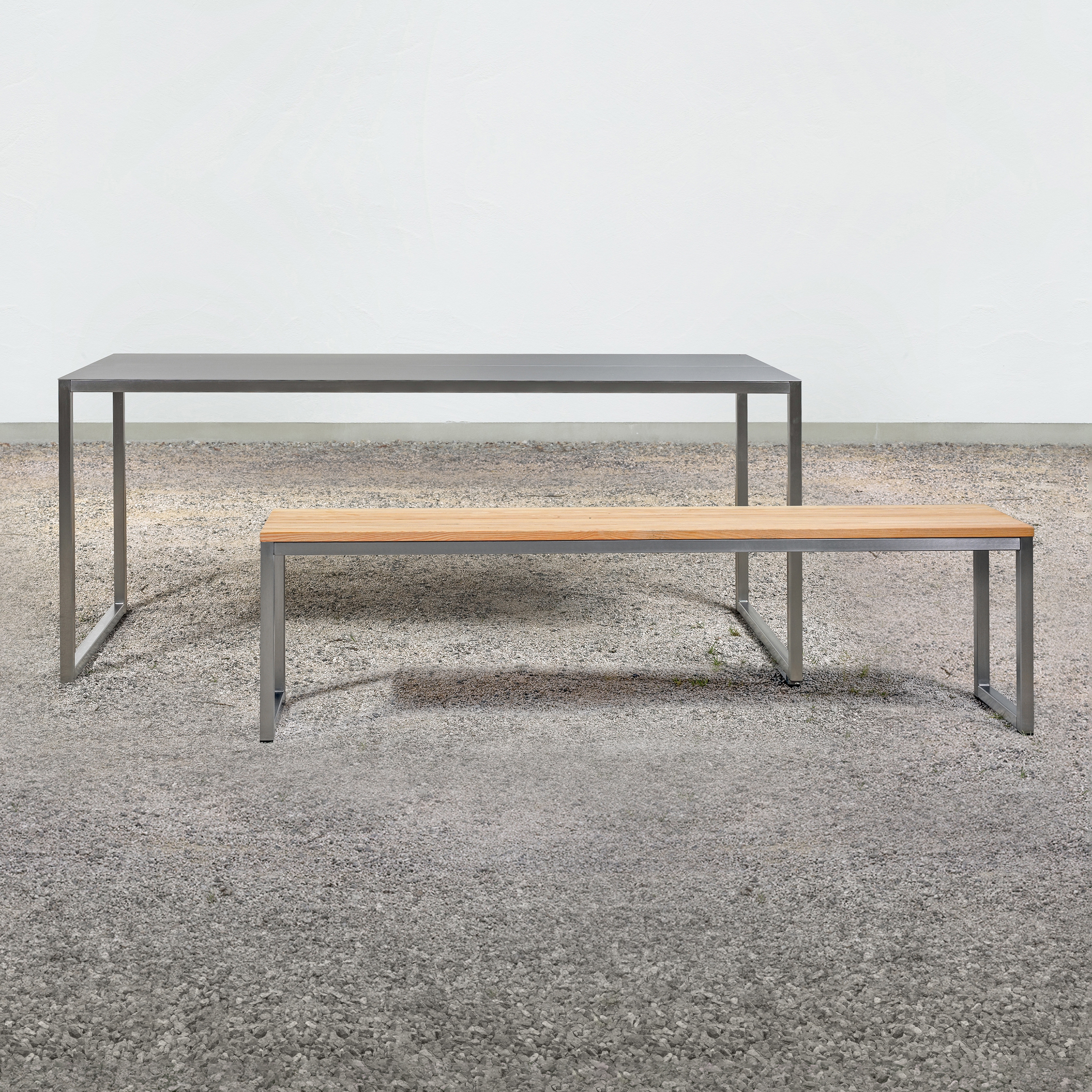 Display product at_02 Table and on_05 Bench from manufacturer Silvio Rohrmoser