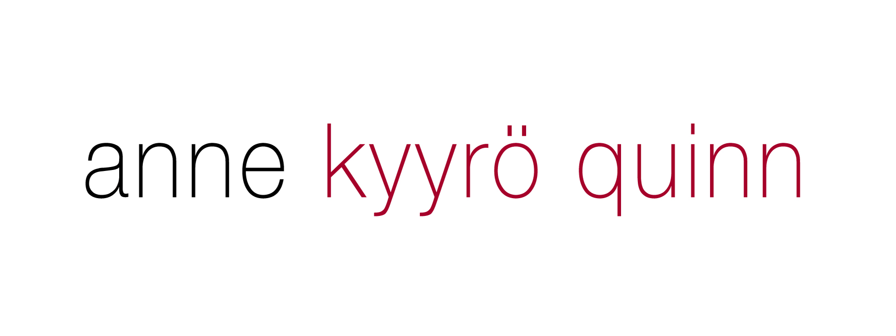 Logo for manufacturer ANNE KYYRÖ QUINN