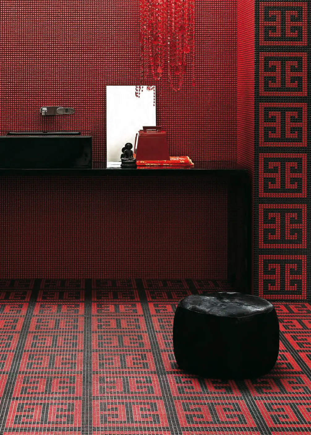Bisazza - Key White Red mosaic