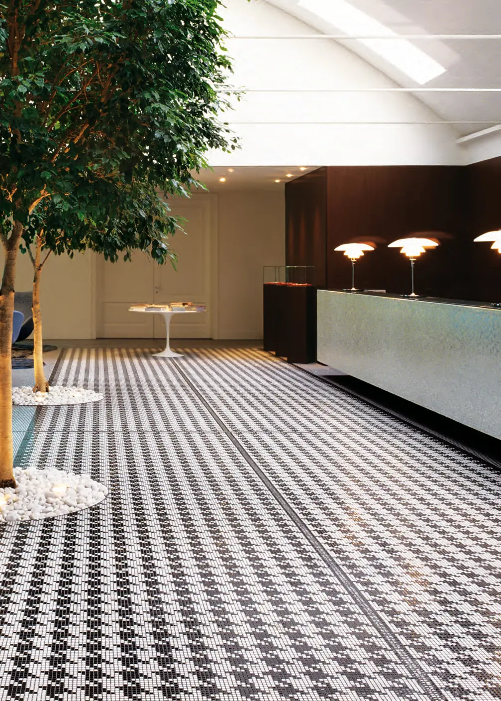 Bisazza - Pied de Poule Rosso mosaic
