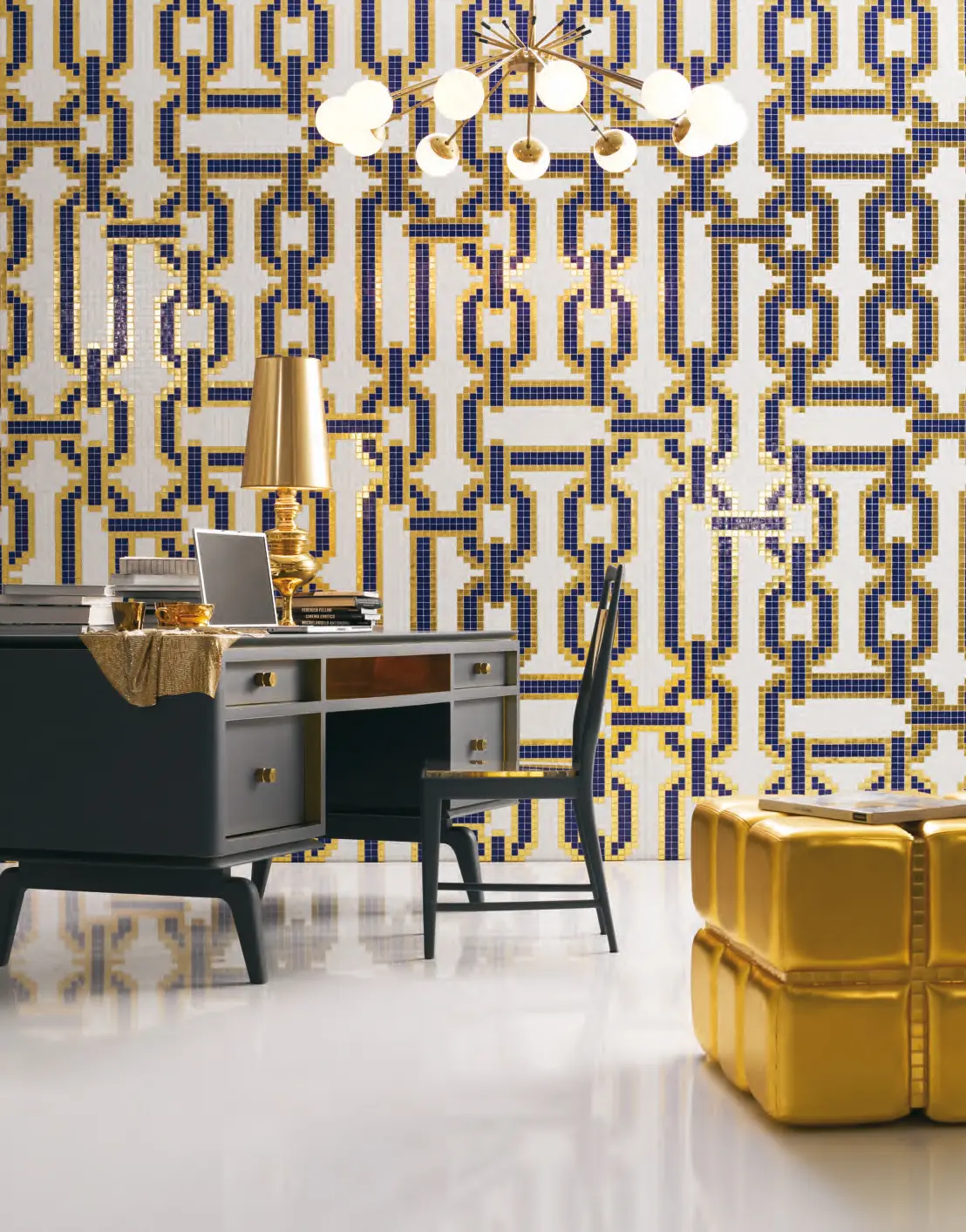 Bisazza - Chains Blue mosaic
